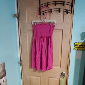 Pink swimsuit coverup